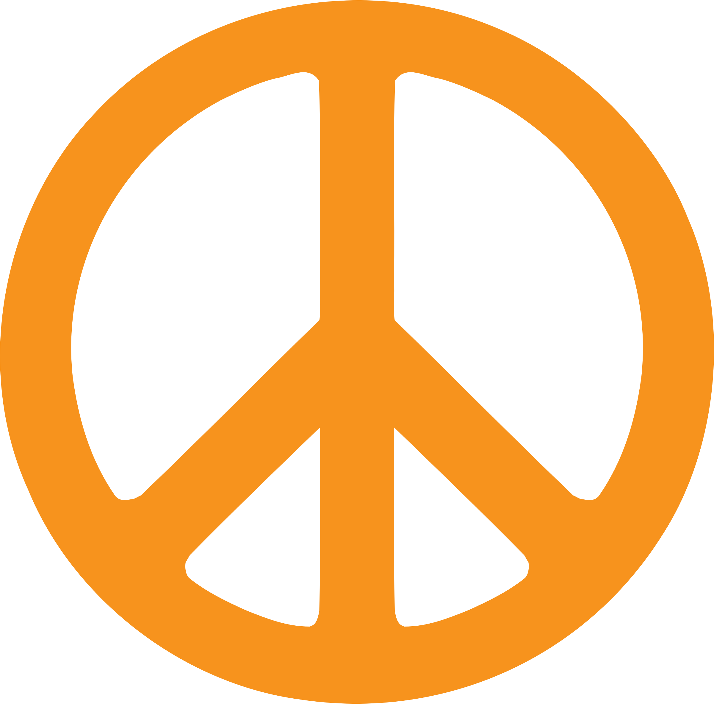 2400x2364 Orange Peace Sign Clip Art Clipart Download