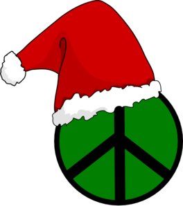 264x298 Santa Hat Peace Sign Clip Art