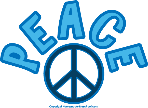 581x423 Free Peace Sign Clipart Image