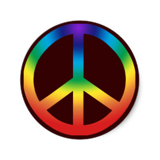 324x324 Peace Sign Stickers Zazzle