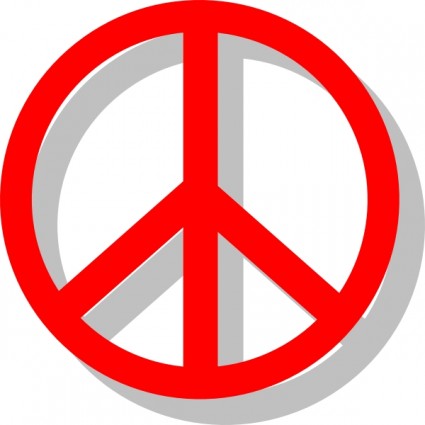 425x425 Peace Sign Clip Art Download