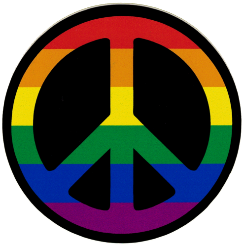 495x500 Peace Sign Stickers