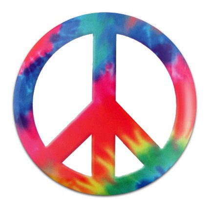 430x430 Peace Sign Tie Dye Button Pinmart