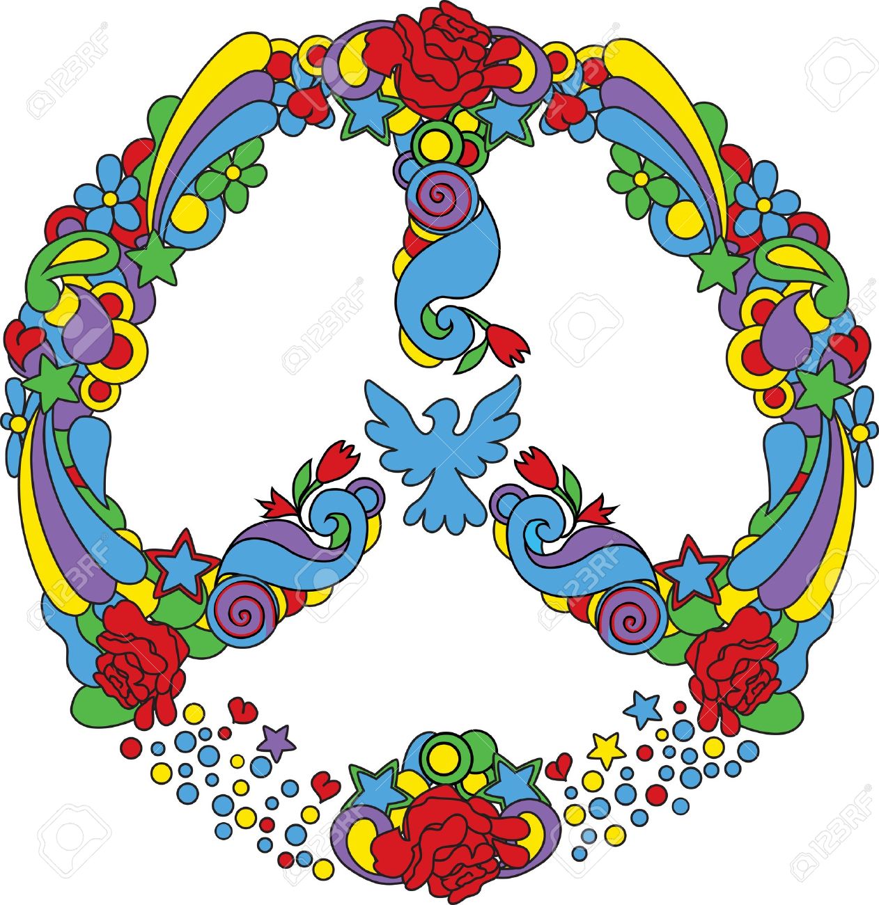1262x1300 Clipart Of Peace Sign