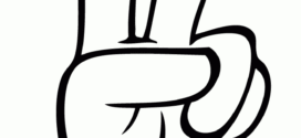 272x125 Hand Gesture Clipart Peace Sign Finger
