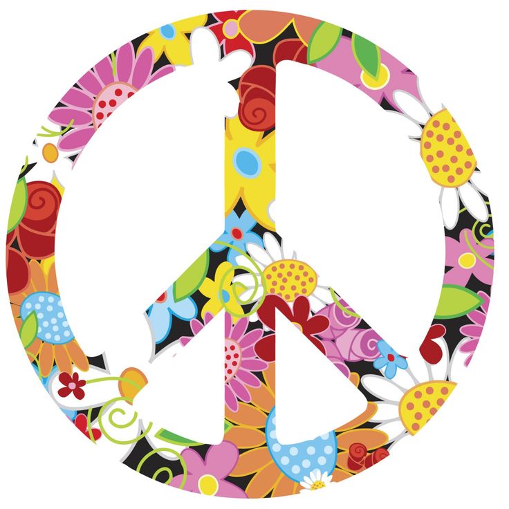 736x736 Peace Sign Clipart Flower Power