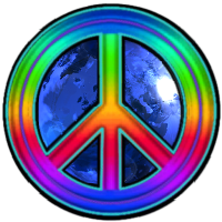 200x200 Rainbow Peace Sign Logo Clipart Panda