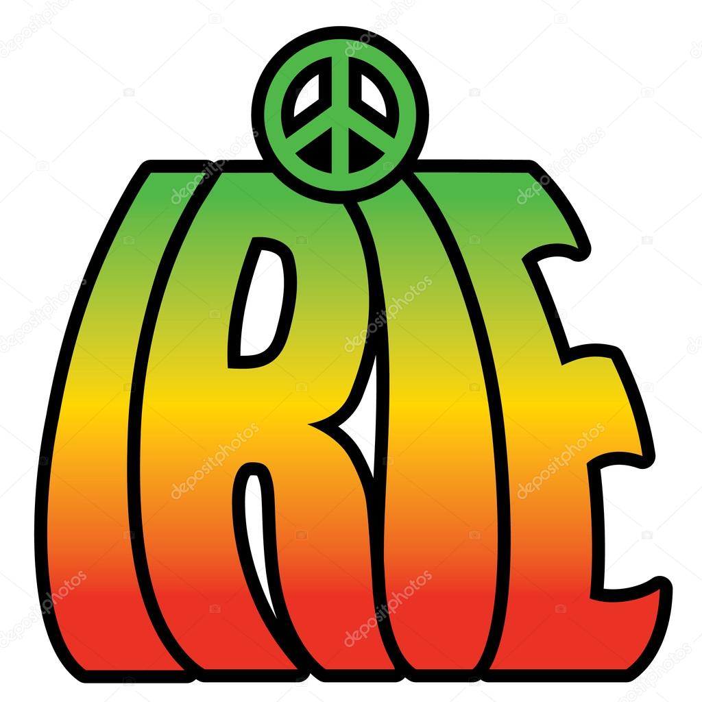 1024x1024 Irie Peace Symbol Stock Vector Lisann