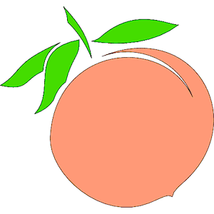 300x300 Peach Clip Art Clipart Photo 2