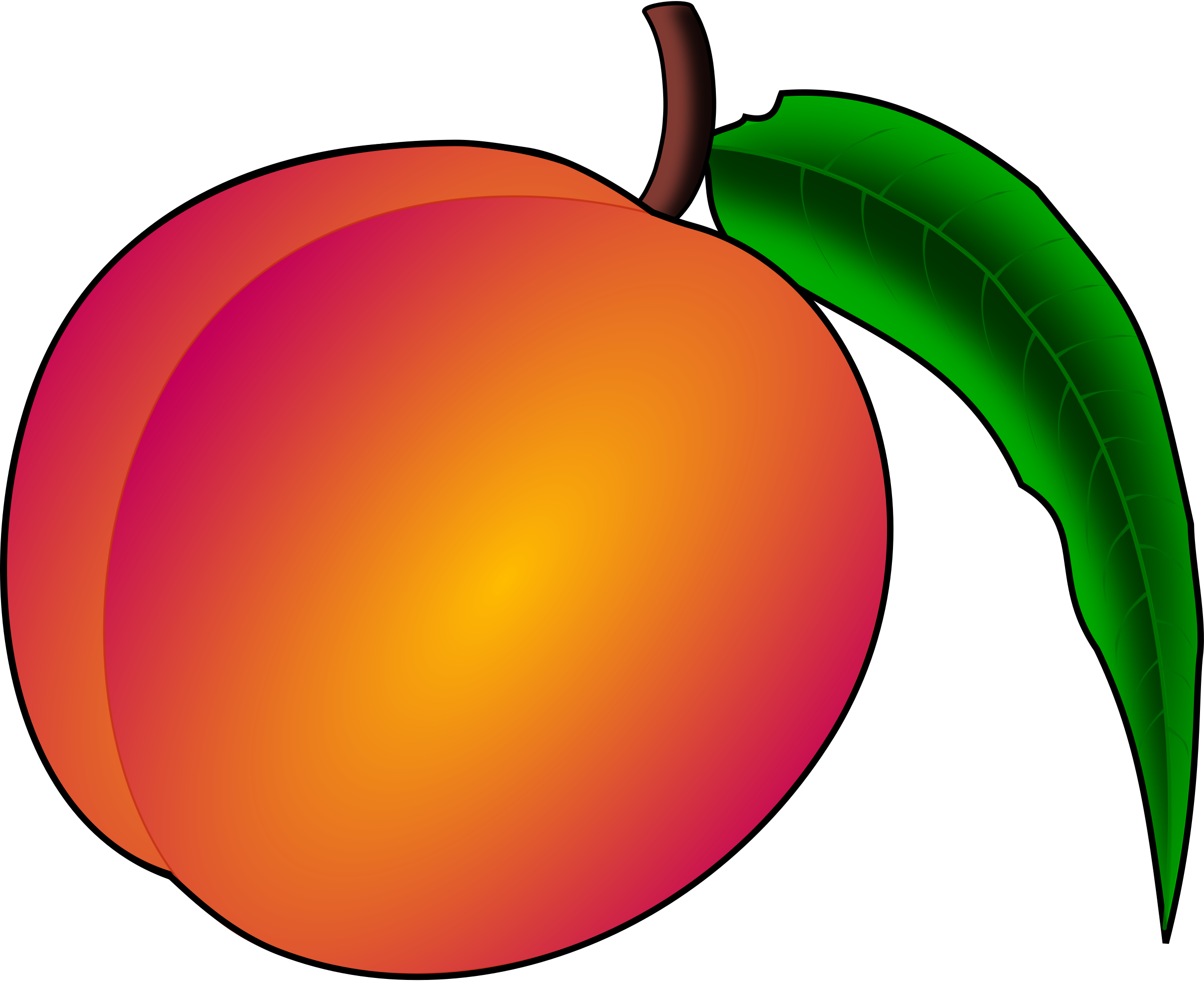 2400x1994 Peach Clip Art Free Clipart Images