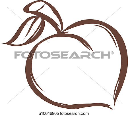450x409 Peach Clip Art