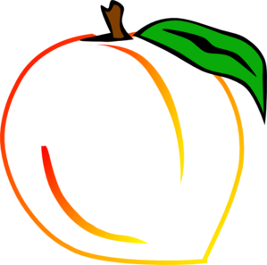 299x297 Fresh Peach Clip Art