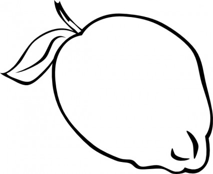 425x347 Peach Clipart Fruit Outline