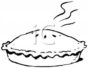 300x232 Black And White Pies Clipart