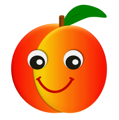 400x405 Peach Clipart