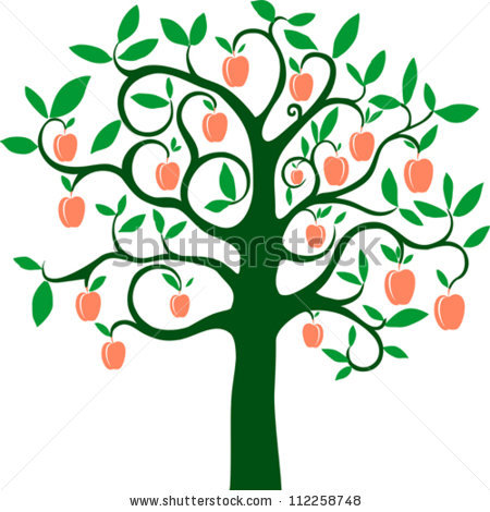 450x470 Cherry Tree Clipart Peach Tree