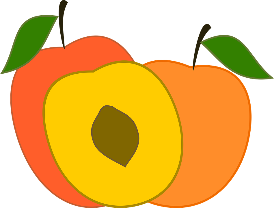 949x720 Peach Clipart Friuts
