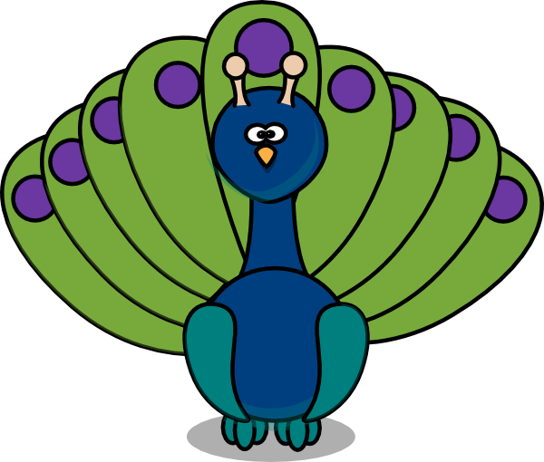 600x510 Peacock Clip Art