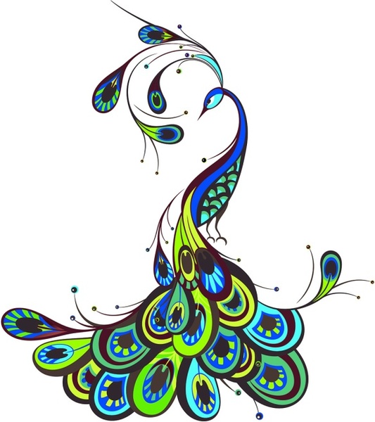 533x600 Peacock Clipart Graphic Design