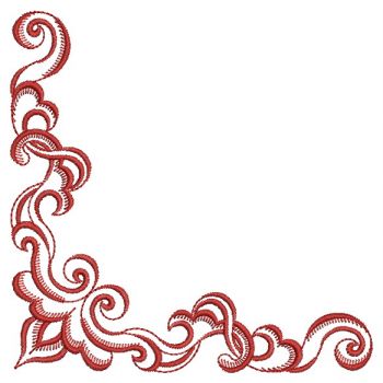 350x350 Redwork Feather Borders And Clipart Panda