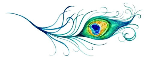 500x201 Krishna Clipart Mor Pankh