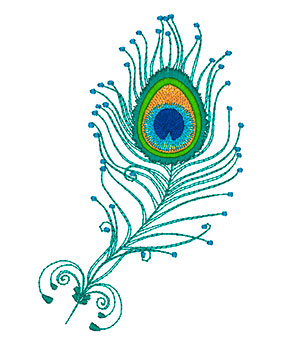 284x350 Peacock Clipart Embroidery