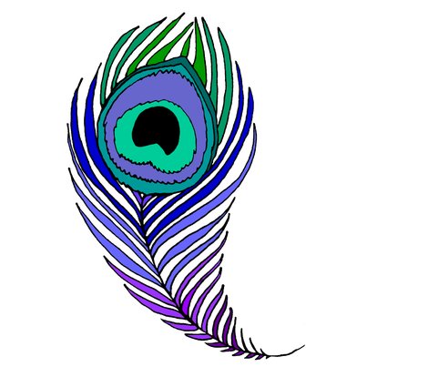 470x403 Peacock Paisley