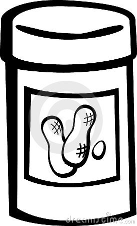 274x450 Peanut Butter Clipart Black And White