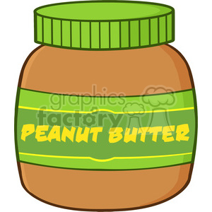 300x300 Royalty Free 6594 Royalty Free Clip Art Peanut Butter Jar Cartoon