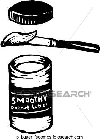 336x470 Clipart Of Peanut Butter P Butter