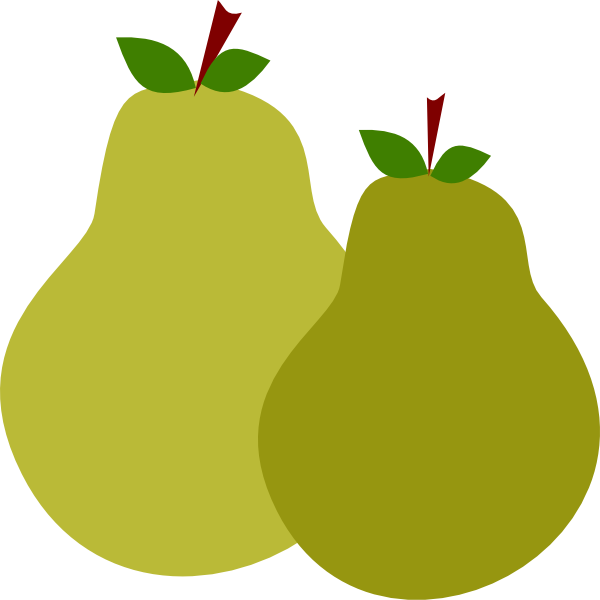 600x600 Pair Of Pears Clip Art