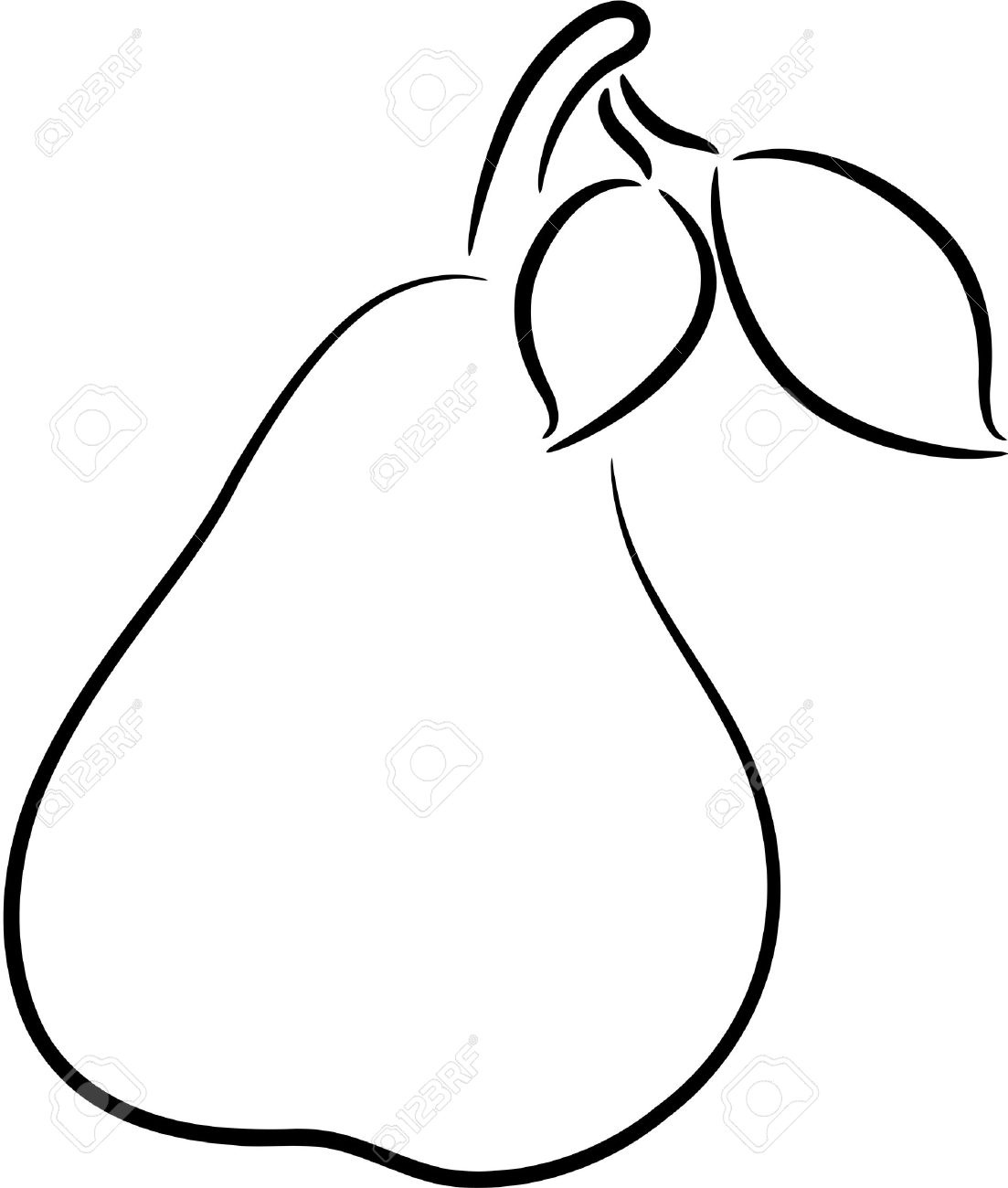 1103x1300 Pear Clipart Black And White Letters Example