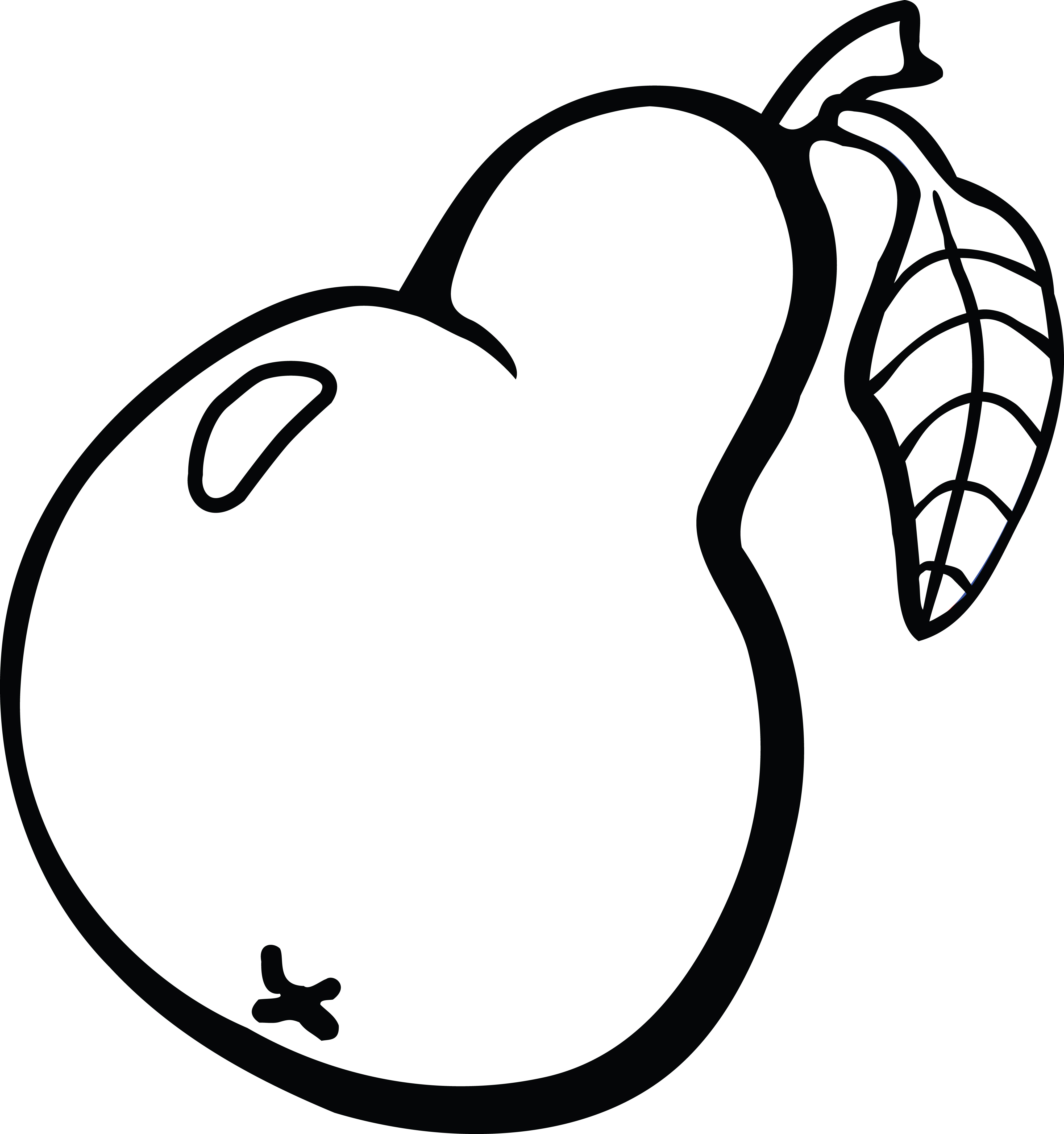4000x4262 Clipart Of A Pear