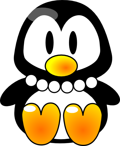 492x594 Pearl Penguin Clip Art