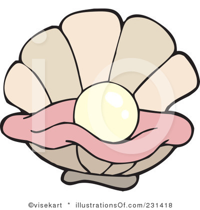 400x420 Clipart Oyster Pearl