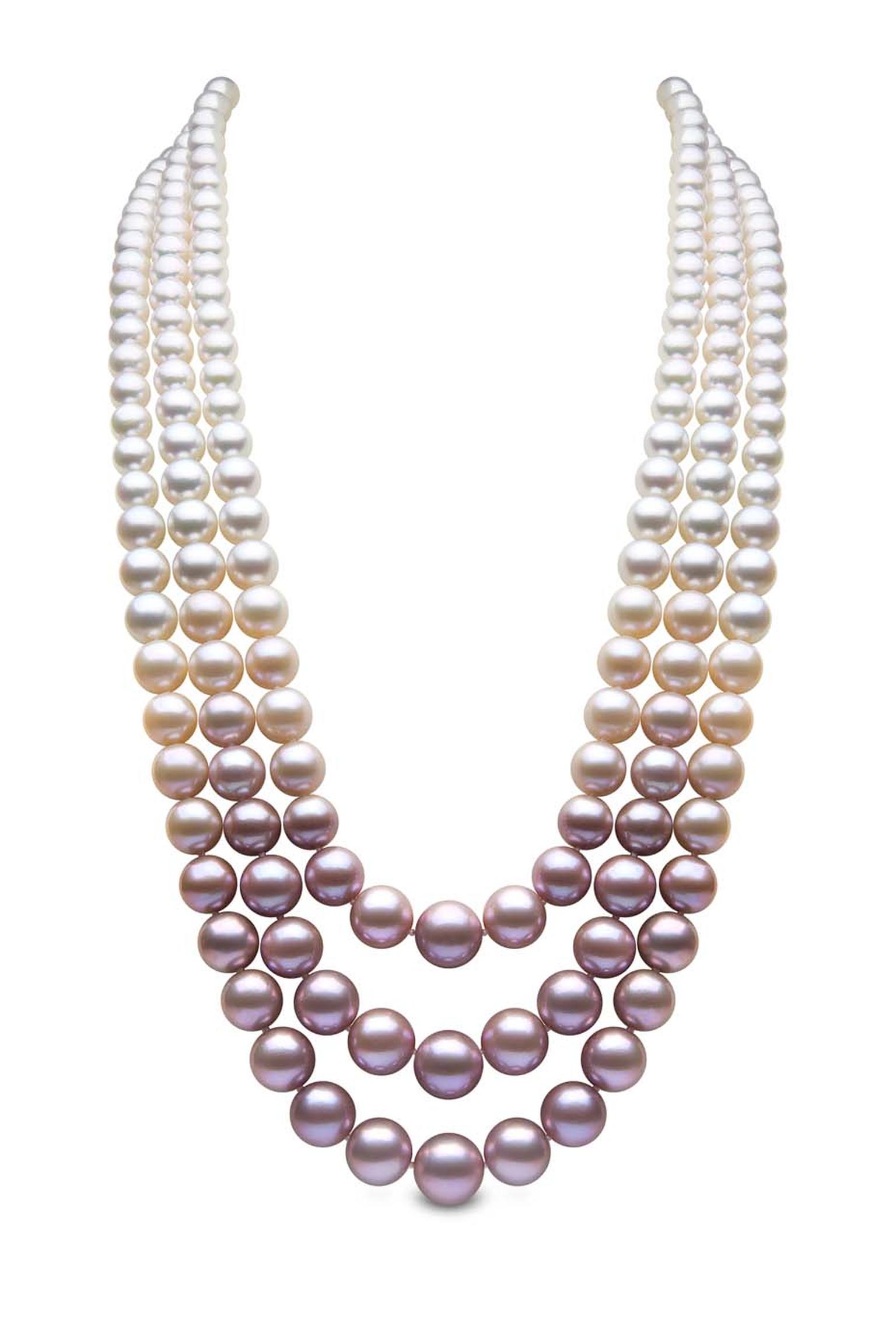 1536x2302 Blossom Rose Gold South Sea, Akoya And Freshwater Pearl Necklace