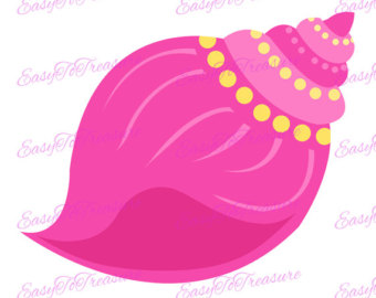 340x270 Shell Clipart Pink Seashell