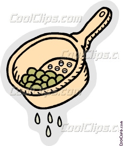 253x300 Strained Peas Vector Clip Art