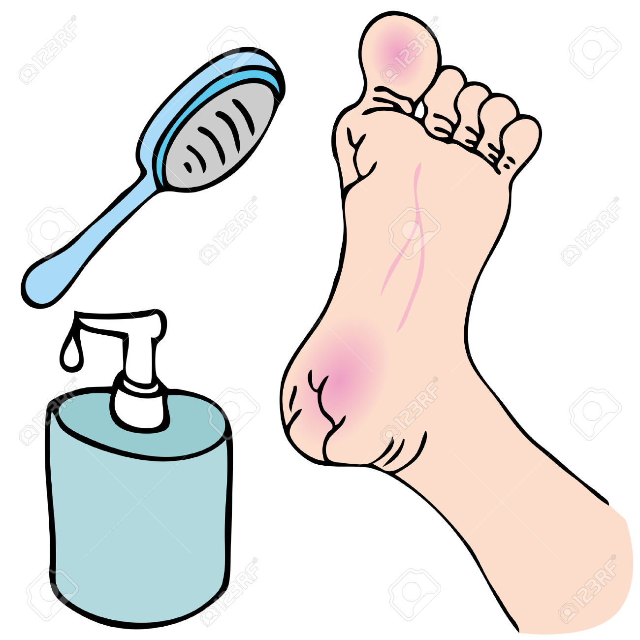 1300x1300 Cartoon Clipart Pedicure