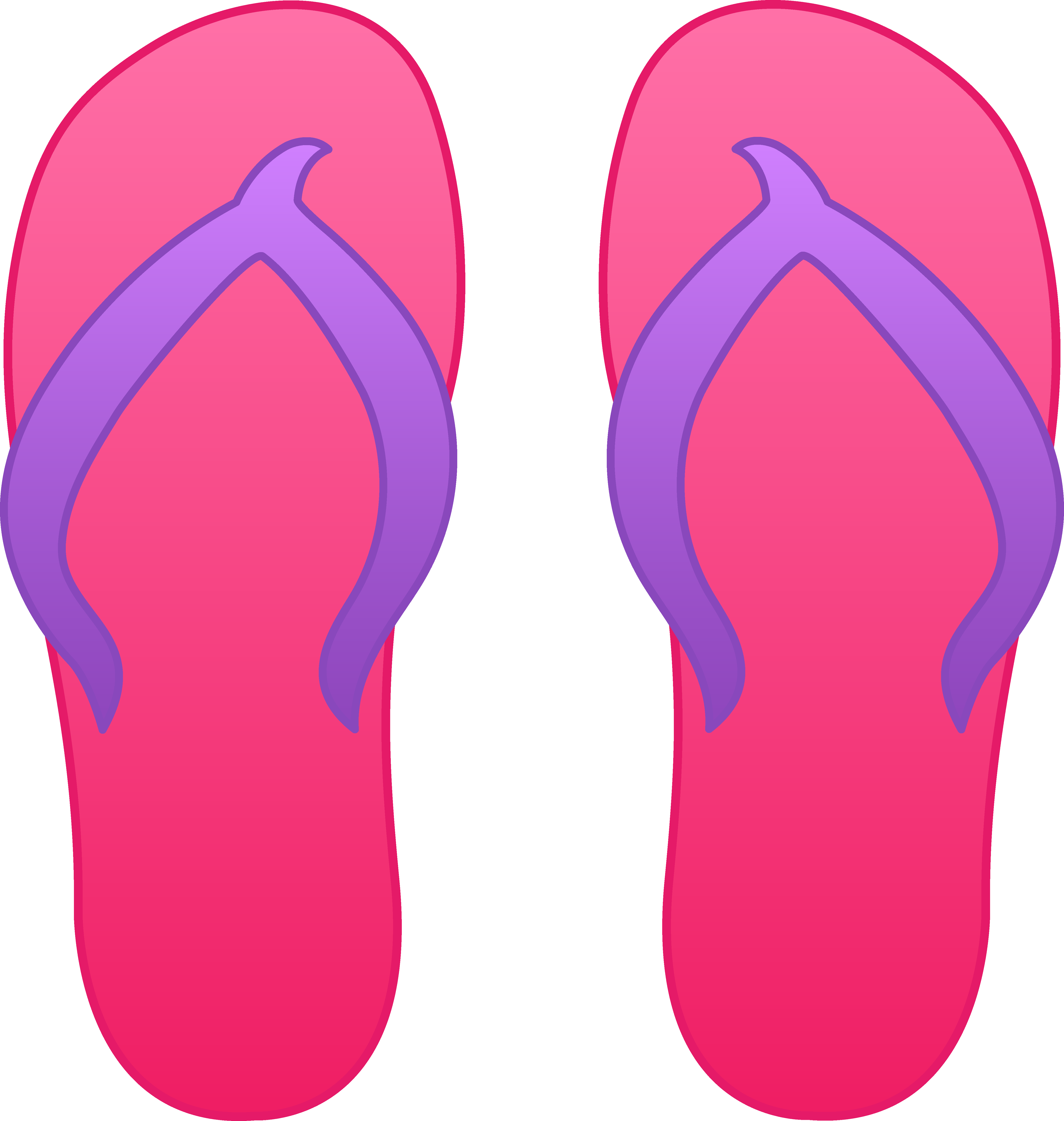 5124x5398 Flip Flop Sandal Clipart