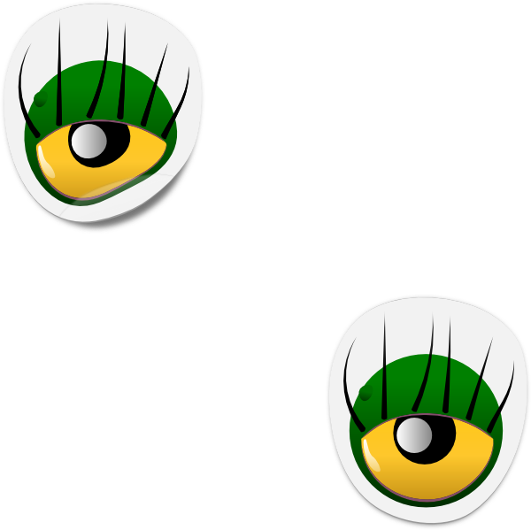 600x599 Dogface Jim Monster Eye Sticker Clip Art