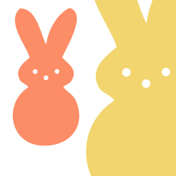 600x600 Easter Bunny Peeps Catnip Toys