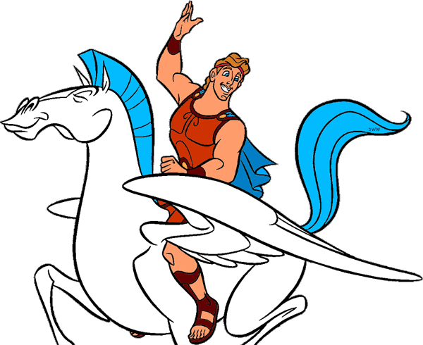 600x490 Hercules And Pegasus Clip Art Disney Clip Art Galore