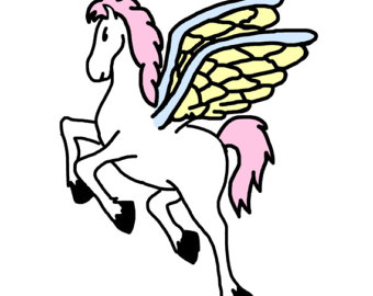 340x270 Pegasus Clipart Etsy