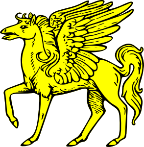 294x300 Winged Horse Clip Art
