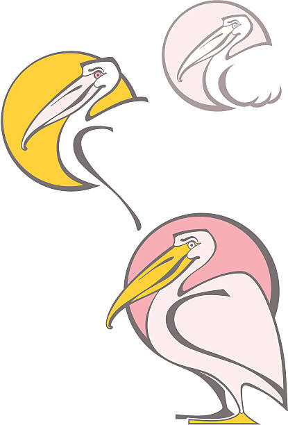 415x612 Pelican Clipart Pink