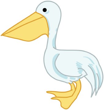 340x358 Top 81 Pelican Clip Art