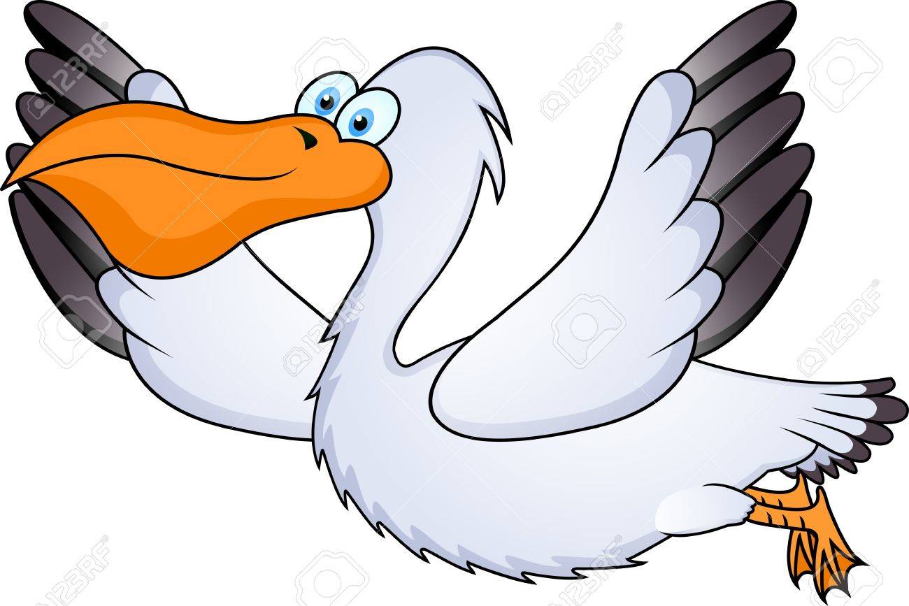 1300x867 Pelican In Flight Royalty Free Cliparts, Vectors, And Stock
