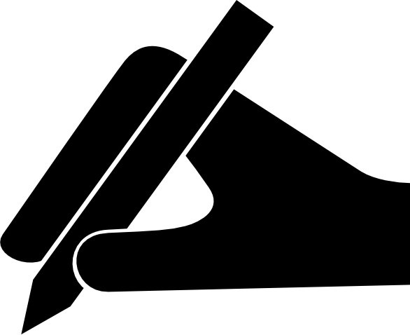 586x478 Hand And Pen Clip Art Free Vector In Open Office Drawing Svg