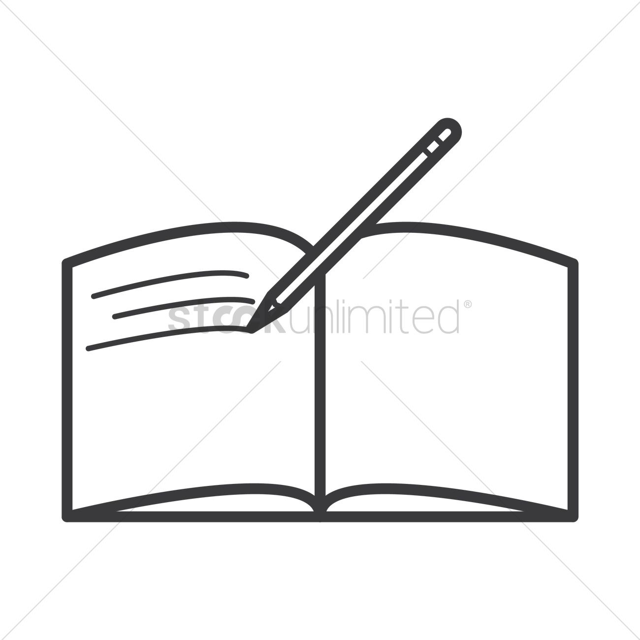 1300x1300 Open Book And Pen Clipart Black And White Letters